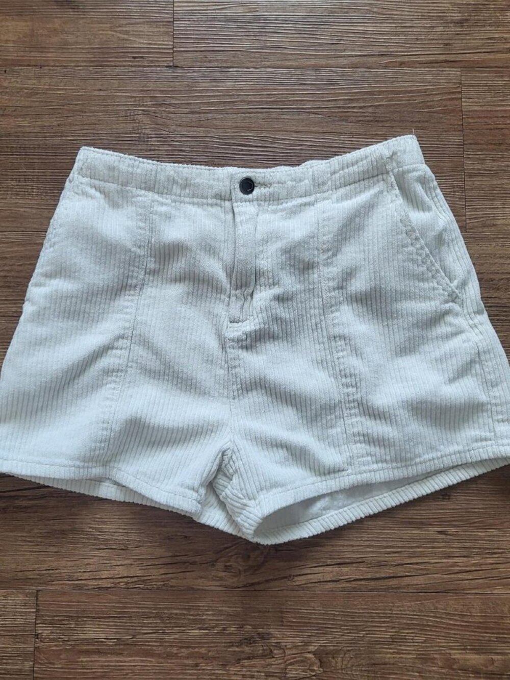 RVCA White Corduroy Shorts